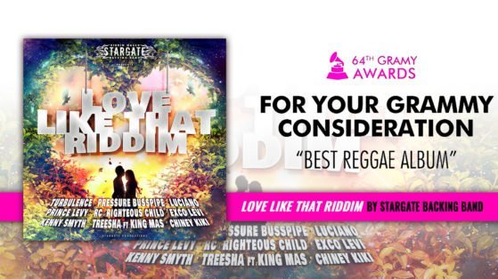 Album selected at the 64th Grammy Awards category "Best Reggae Album"